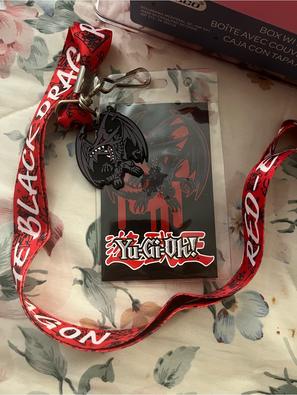 Yu-Gi-Oh! Red Eye Black Dragon Lanyard with Charm